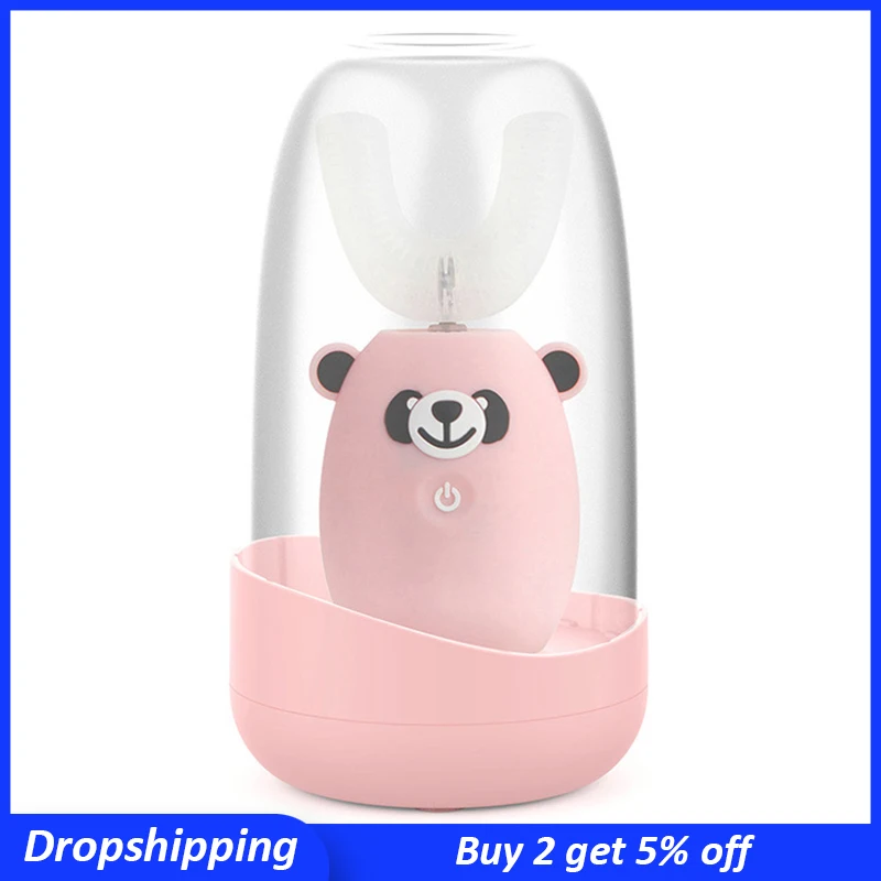 

360 children's Sonic Electric toothbrush Ultrasonic Kids Electric Tooth brush U Type Whitening Teeth brush