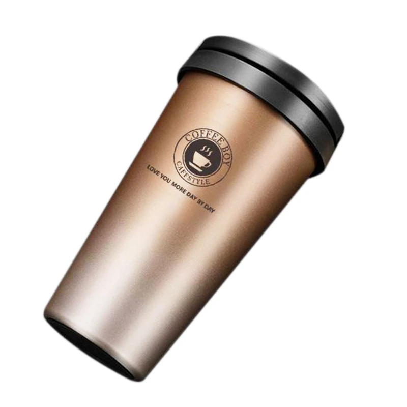 ELEG-coffee Boy, 500 мл, Термокружка для кофе, Термокружка, вакуумная колба, термосы для чая, стакан из нержавеющей стали, Женская Термокружка, кофе
