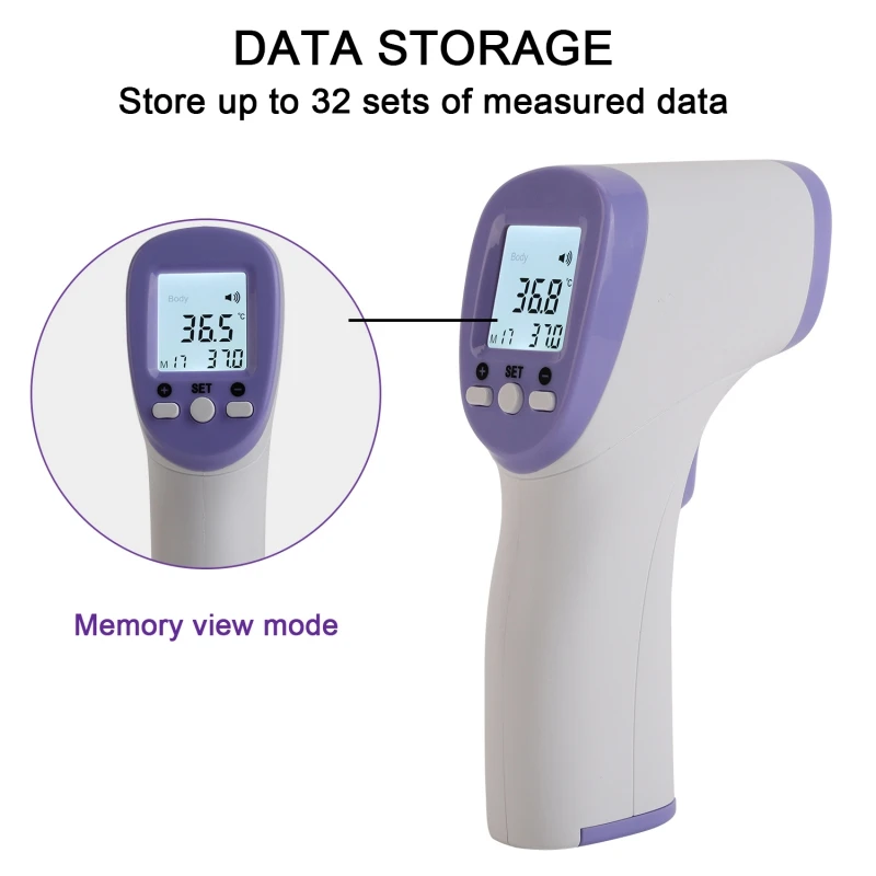 

Electronic Infrared Forehead Body Thermometer Baby Adult Digital Thermometer Gun Non-contact Body Temperature Measurement Meter