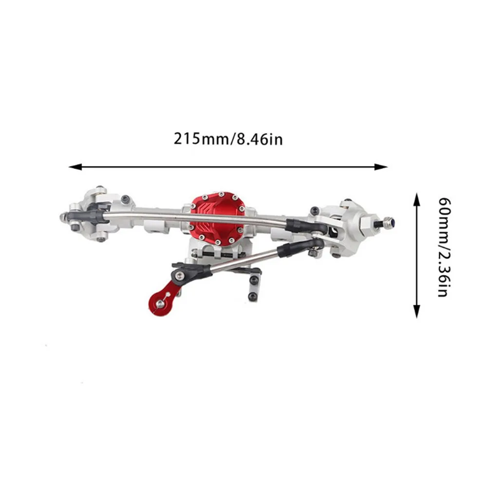 Металлический корпус передней и задней оси в сборе для 1/10 Axial SCX10 II 90046 90047 RC Запчасти для гусеничных автомобилей