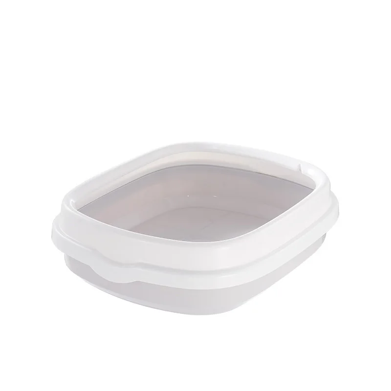 Pet Cat Toilet Semi-enclosed Bedpan Anti Splash Cats Litter Box Large Detachable Cat Toilet Cat Pet Supplies to Send Cat Shovel