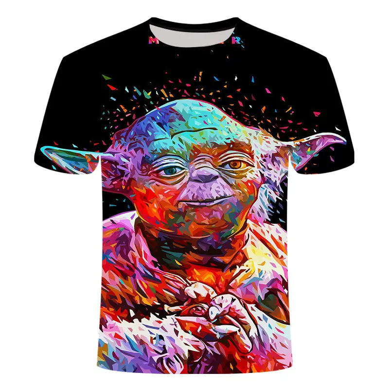 Новинка 2019New Camisetas Hombre, новые мужские футболки со Звездными войнами, футболки с 3D принтом, топы с круглым вырезом, с коротким рукавом, Мужская футболка с длинными рукавами, размер S-6XL - Цвет: TX148