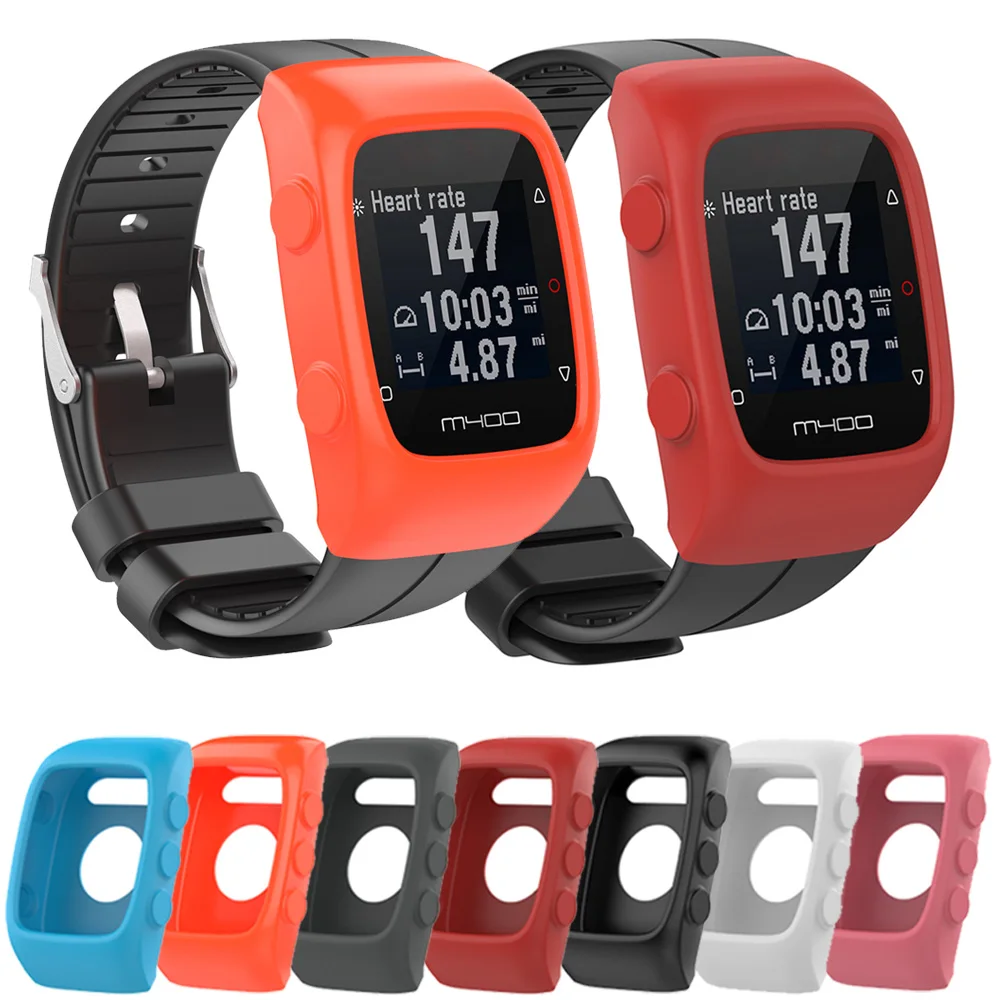 Funda protectora para correa de reloj Polar M430 M400, pulsera deportiva de  silicona, Carcasa protectora para