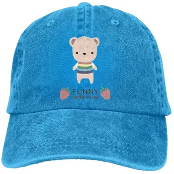 

TSDFCCartoon Bear Premium Cowboy Baseball Caps Dad Hats Asphalt