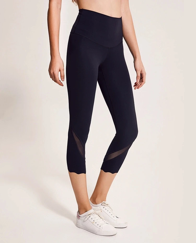 Леггинсы Капри с контролем живота, Dri Fit, женские спортивные штаны для йоги, брюки три четверти, женская спортивная одежда, обтягивающие штаны