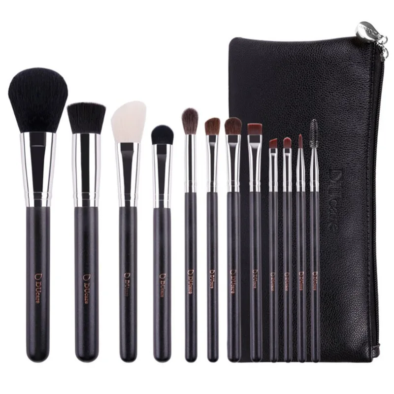 

Foreign Trade Cross Border for 12-piece Make-up Brush Set with a Bag Makeup Set Full Set Beauty Tool Beauty Supplies