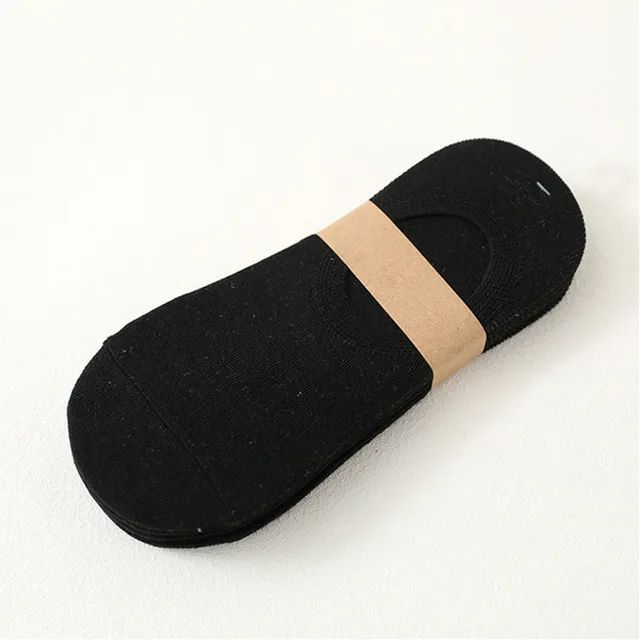 5 Pairs/Multiple Batches of Cotton Invisible Men's Boat Socks Summer and Autumn Non-Slip Silicone Slippers Short Nakedmen'Ssocks 1
