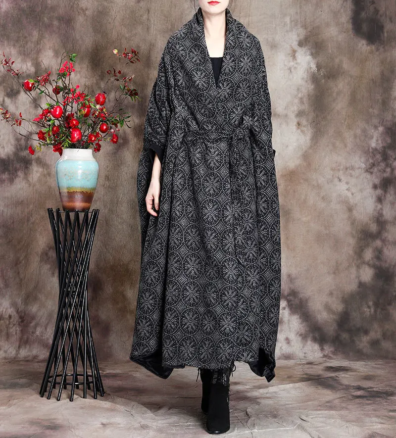 Женское новое осенне-зимнее пальто оригинального дизайна размера плюс в клетку с