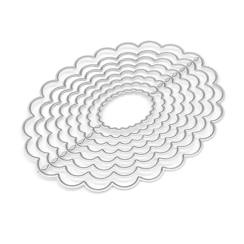 

Elliptical Wave Craft Dies Metal Cutting Dies for Scrapbooking Decoration DIY Cards Making Crafts Dies Cut New 2019