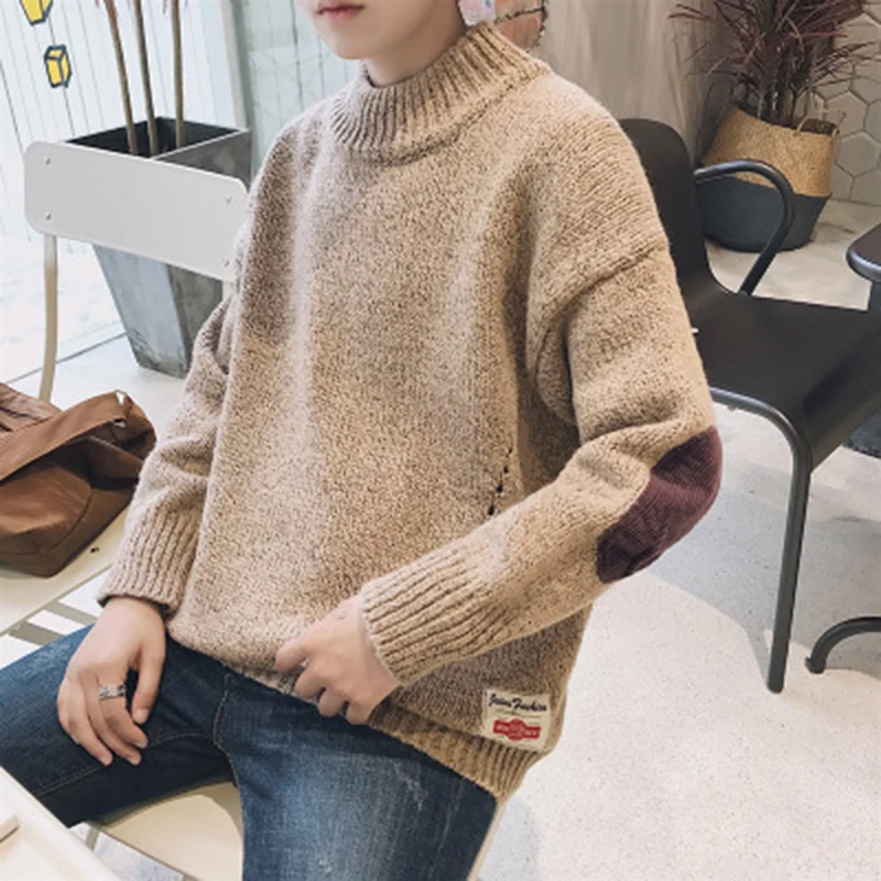 2019 Winter Trend Wild Knit Sweater Thickening Twist Corduroy Men's Casual Loose Round Neck Sweater 2019 Winter Trend Wild Knit Sweater Thickening Twist Corduroy Men's Casual Loose Round Neck Sweater
