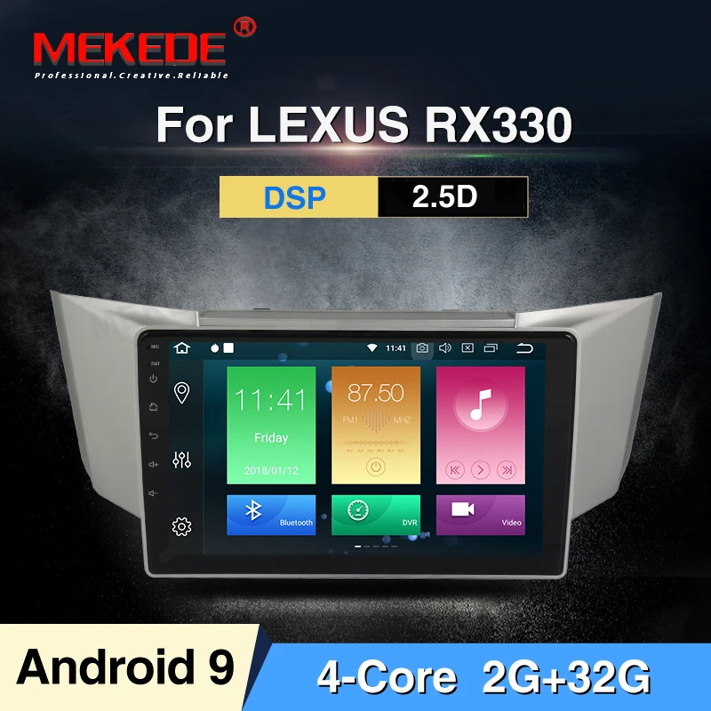 HD 9853 4G LTE Android 9 4 Гб 64 ГБ Автомобильный dvd-плеер gps Navi для Lexus RX300 RX330 RX350 RX400H Toyota harrier аудио Радио стерео - Цвет: 32G