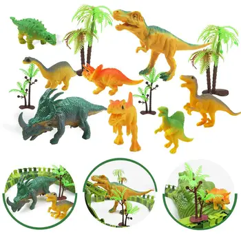 

Dinosaur Track Toys Changeable DIY Building Blocks Dinosaur Hole Scene Play Mat Carpet Toy