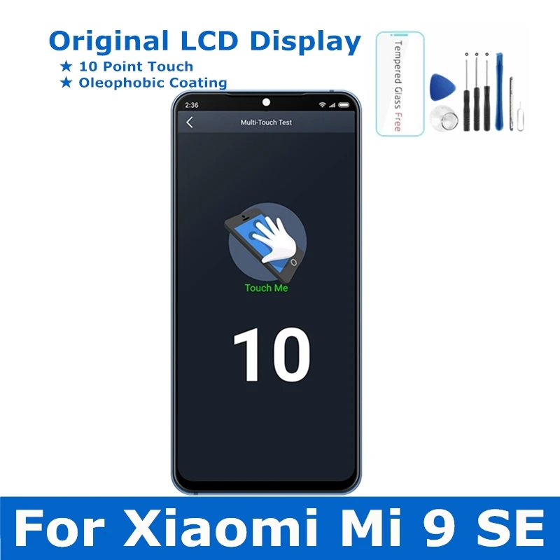 

Original For Xiaomi Mi 9 SE LCD Display With Frame 10 Touch Screen For Xiaomi Mi9SE Mi9 SE LCD Digitizer Replacement Parts