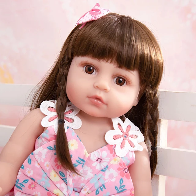 Boneca Bebê Reborn, 55cm, Brinquedo Muito Macio De Silicone, Boneca De  Menina, Princesa Rosa, Com Dropshipping - Bonecas - AliExpress