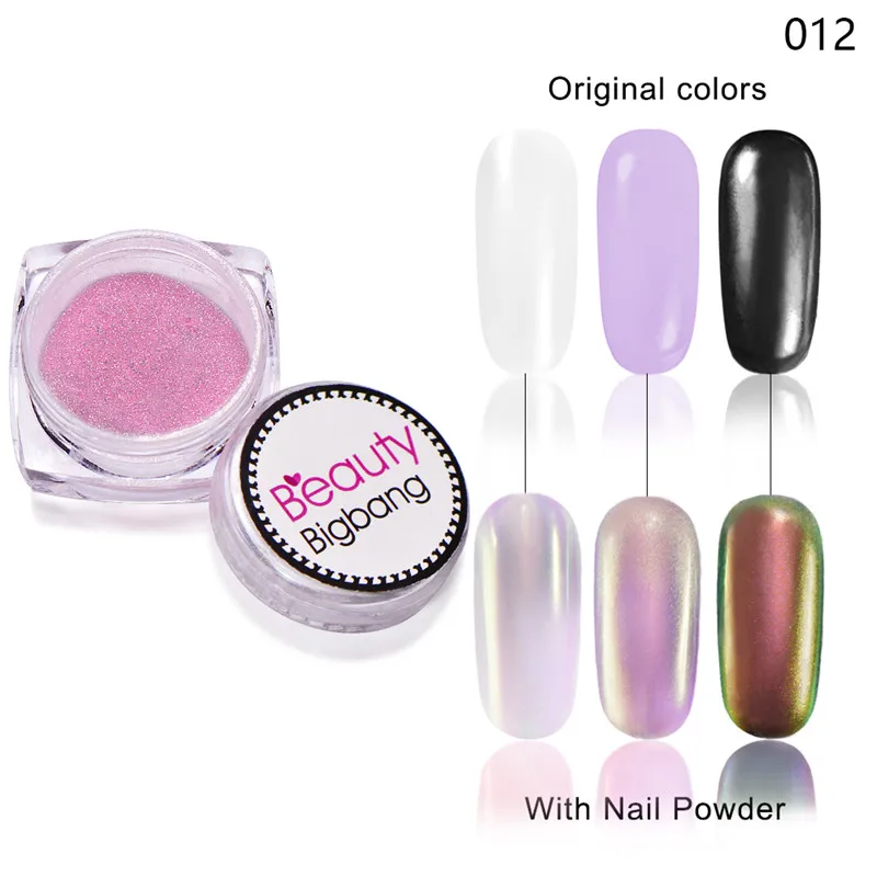 

Glitter BeautyBigBang Nail Art Rainbow Powder 0.2g Gradient Shimmer Glitters Pigment Manicure Neon Dust Laser Nail Decoration