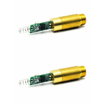 

2pcs 3V Dot Green Laser Module 532nm 10mw LED Module Lights w Spring