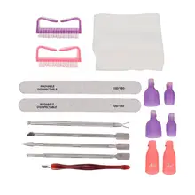 Для маникюра, набор инструментов для удаления лака, для удаления лака, хлопок, омертвевшая кожа, вилка, пилочка для ногтей, инструмент для маникюра