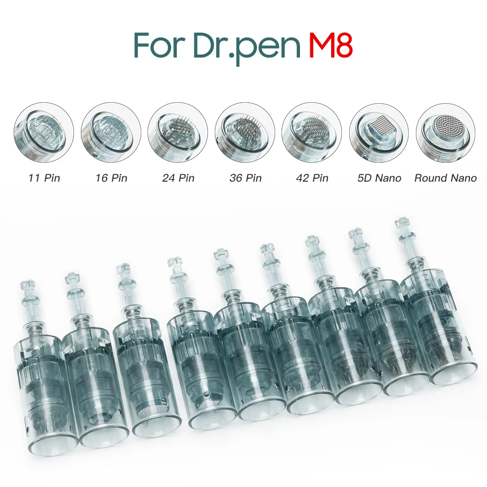 Dr. Pen M8 Needle Cartridges Electric Derma Bayonet Nano Microneedling Tattoo Needles Skin Needling Tip Stamp | Красота и здоровье