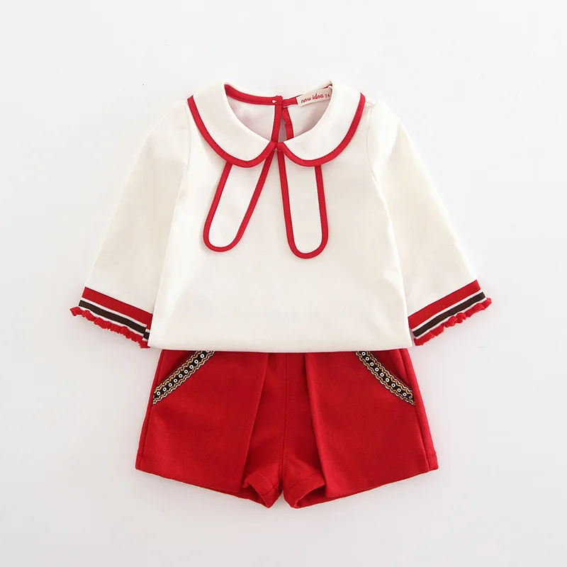 

Kids Clothes Girls Set Autumn Preppy Style Cotton Boutique Toddler Kids Clothing Thanksgiving Gift Dress