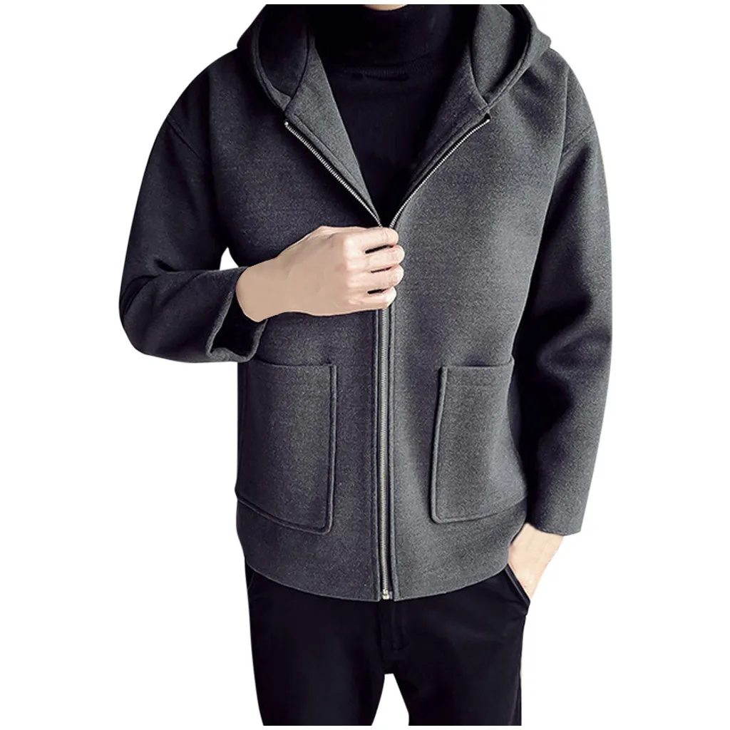 Темно-серый Chaqueta hombre jaqueta masculino зимнее пальто Мужская зимняя одежда из хлопка ветровка с длинным рукавом верхняя одежда пальто casaco - Цвет: Темно-серый