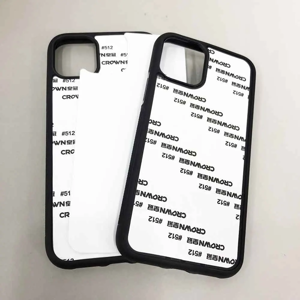 5pcs Sublimation Phone Case Rubber TPU  For iPhone 16 15 15 pro max 14 13 12 12 pro 12 11 With Aluminium Plate 6