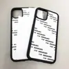 5pcs Sublimation Phone Case Rubber TPU  For iPhone 16 15 15 pro max 14 13 12 12 pro 12 11 With Aluminium Plate 6