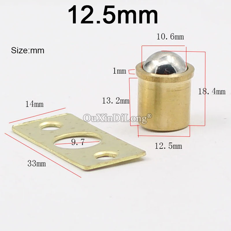 

Brand New 50PCS 12.5mm Brass Cabinet Catches Cupboard Wardrobe Kitchen Door Catches Furniture Latch Stopper Soft Close