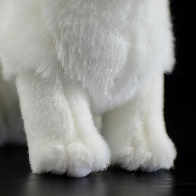 20 см милый кролик натуральный плюш игрушка супер милый Белый заяц кукла светильник коричневый высокое качество Моделирование Кролик животное подарок для ребенка