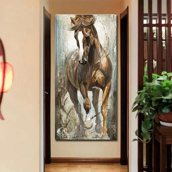 

Colorful Horse Animal Big Size Wall Art Canvas Painting Nordic Posters And Prints Mordern Wall Pictures For Living Room Decor