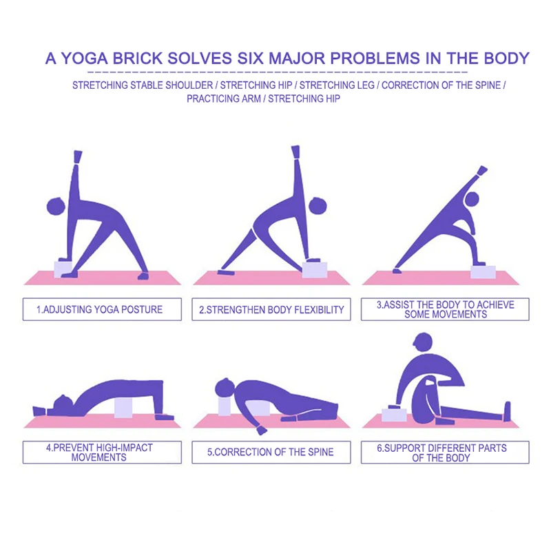 Yoga-Block-Props-Foam-Brick-Stretching-Aid-Gym-Pilates-Yoga-Block-Exercise-Fitness-Sport