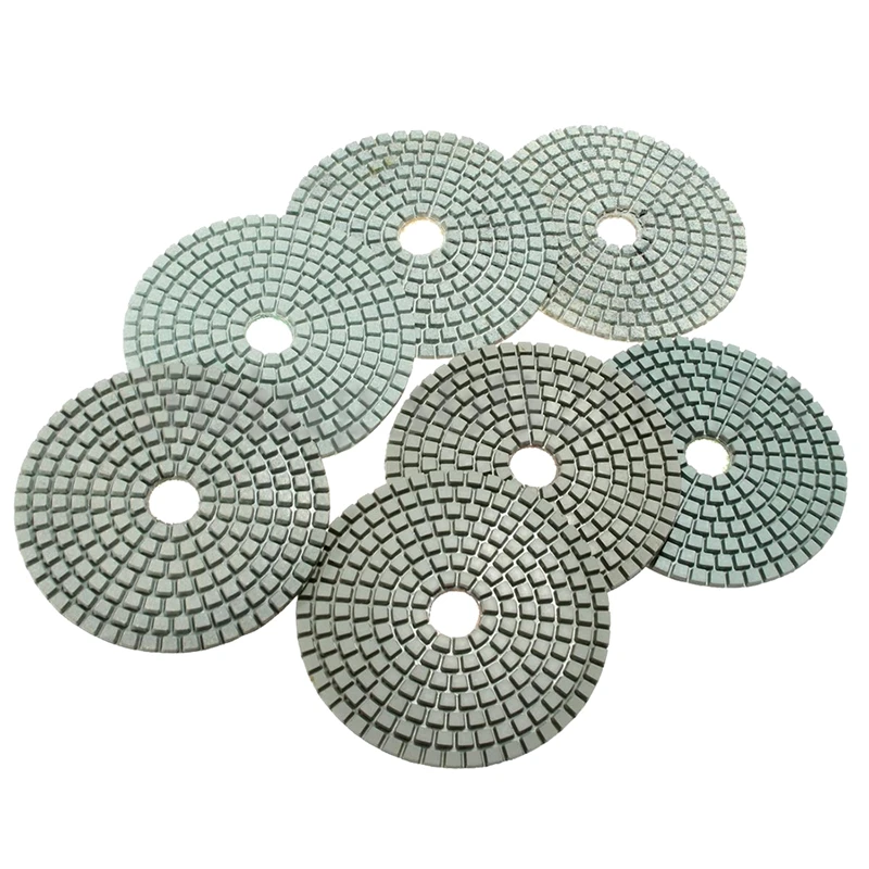 ELEG-8Pcs Алмазные полировальные колодки 4 дюймов влажный/сухой набор для гранита камня бетона мрамора