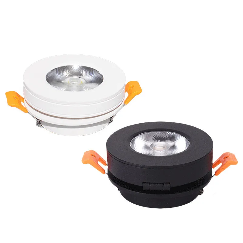 

Ultra-thin Round Foldable LED Ceiling Recessed Downlight 5W 7W 10W 12W 15W 360 Angle Adjust 3000K/4000K/6000K Dimmable