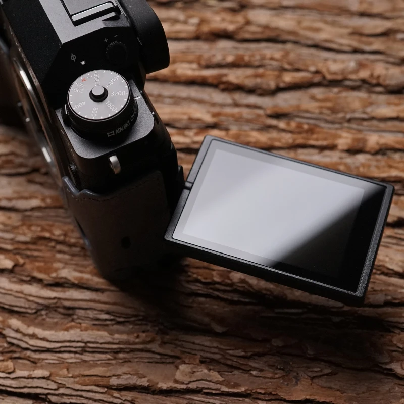 Case da Câmera de Couro Fuji Câmera Stone Artesanal Genuíno Vídeo Meio Bolsa Bodysuit X-t4 Xt4 Mr. - Image 3