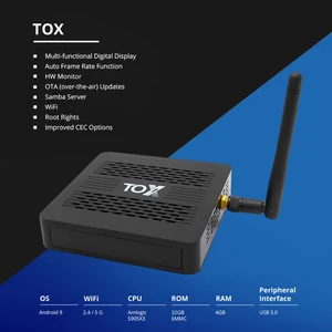2020 New TOX1 Android- 9.0 4GB RAM- 32GB ROM WiFi Bluetooth Smart TV 4k HD- Set-Top Box Quad-Core Media Player 2020 New TOX1 Android- 9.0 4GB RAM- 32GB ROM WiFi Bluetooth Smart TV 4k HD- Set-Top Box Quad-Core Media Player