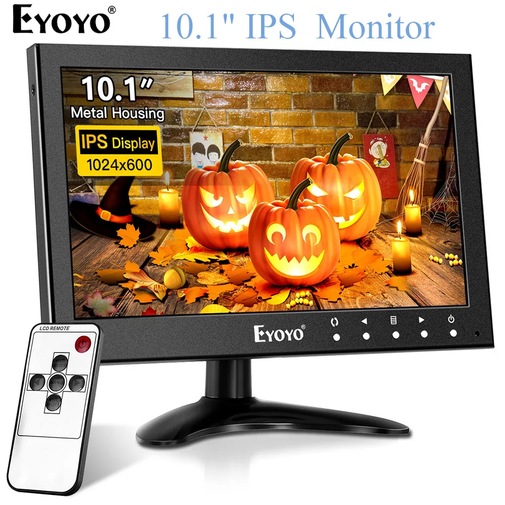 EYOYO EM10Y 10,1 \ips 1024X600 CC ТВ монитор HDMI Компьютер ТВ дисплей ЖК-экран с AV VGA BNC для ПК DVR DVD камера безопасности EYOYO EM10Y 10,1 \ips 1024X600 CC ТВ монитор HDMI Компьютер ТВ дисплей ЖК-экран с AV VGA BNC для ПК DVR DVD камера безопасности