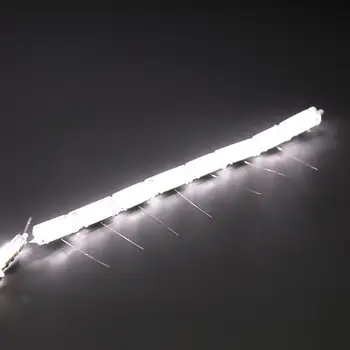 

2pcs Car Flexible waterproof Switchback LED Knight Rider Strip Light for Headlight Sequential Flasher Dual Color DRL Turn Signal