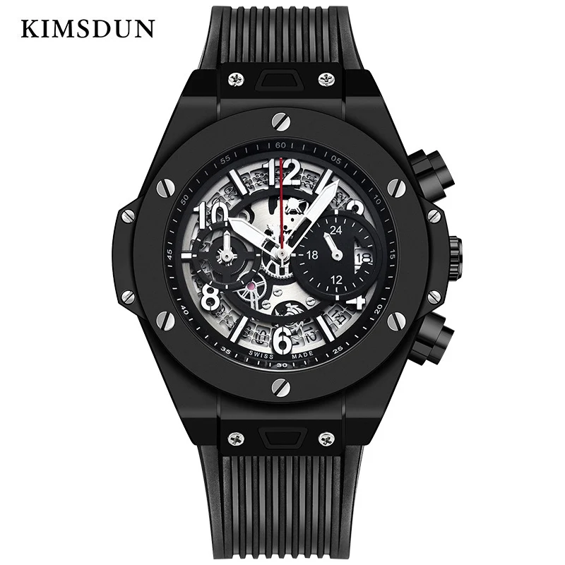 

Mens Watches Top Brand Luxury Sport Quartz Rubber Waterproof Gold Watch Men Anniversary Gifts for Husband Dropshipping New 2019