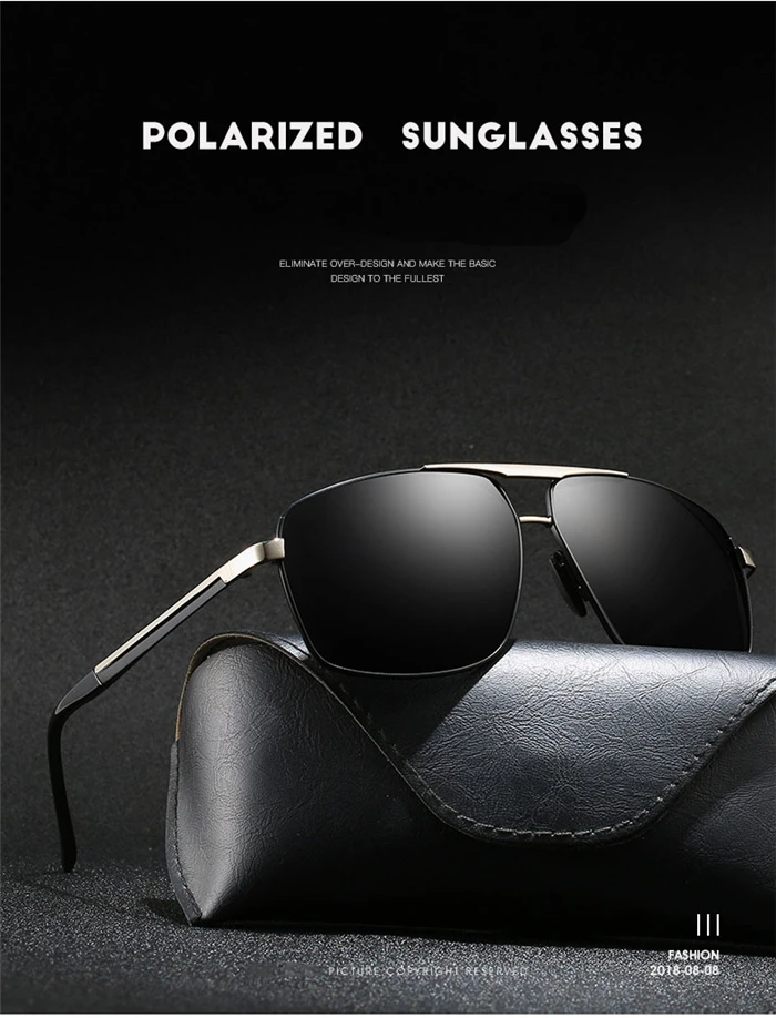 Мужские поляризованные солнцезащитные очки для рыбалки, вождения, близорукости, с градусными серыми линзами, квадратные близорукие очки, диоптрий 0-0,5-1,0 T-6,0