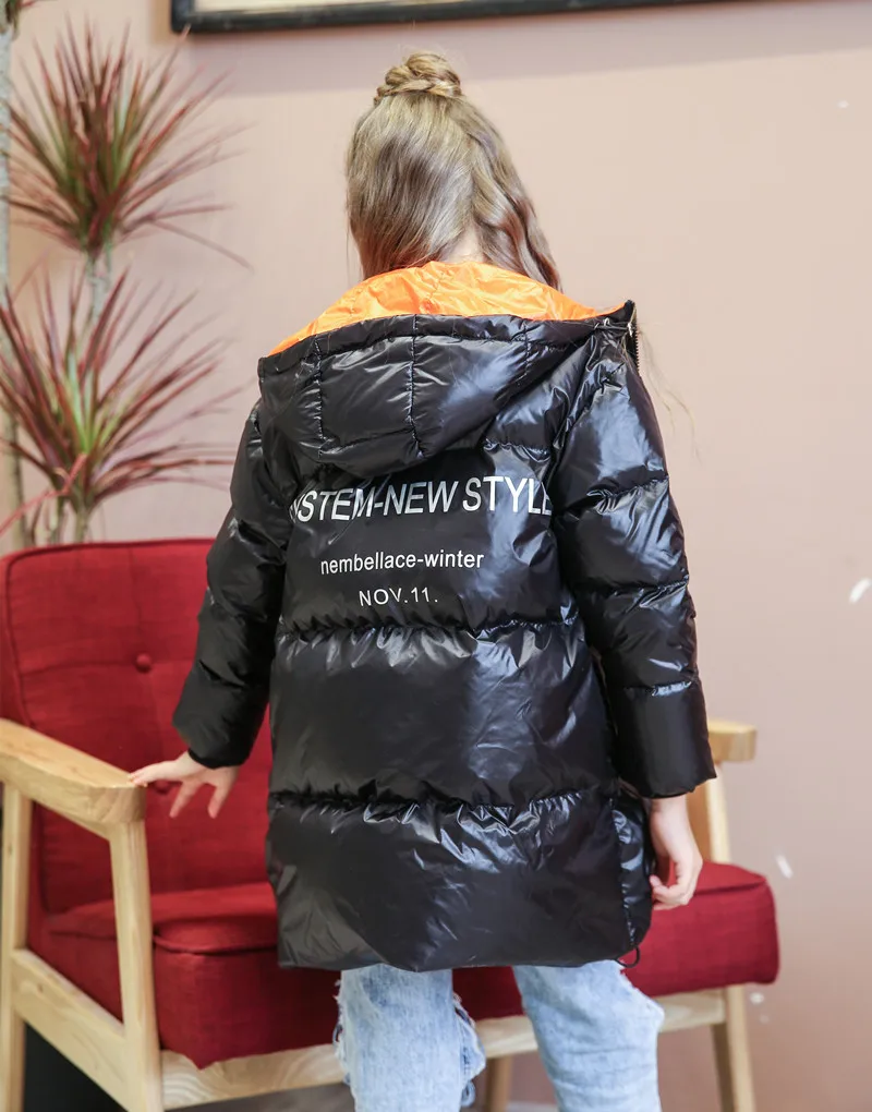 Детская зимняя одежда Детские зимние штаны утепленные теплая верхняя одежда пуховое пальто для маленьких мальчиков и девочек длинный пуховик для малышей Белое пуховое пальто