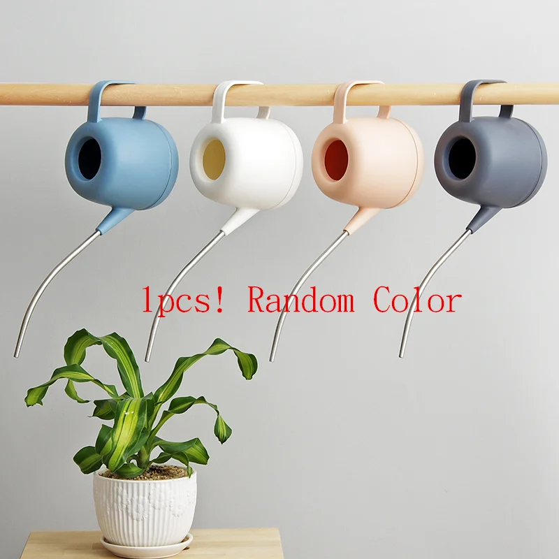 1pcs random colors 1000 мл, практичные металлические банки для воды с длинным ртом, домашний горшок для растений, устройство для полива, мясистый бонсай, садовый инструмент, контроль выхода воды - Цвет: 1pcs random colors