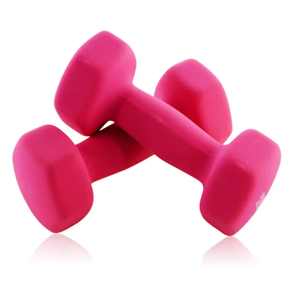 

1Pc Adjustable Pink Dumbbell for Fitness Aquatic Barbell Gym Weight Loss Exercise Equipment Women Comprehensive