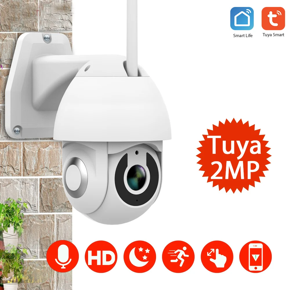 Online Cámara inteligente Wifi IP seguridad inalámbrica para el hogar 1080P 2MP Detector de movimiento de Audio de dos vías IR visión nocturna Tuya Smart la vida APP
