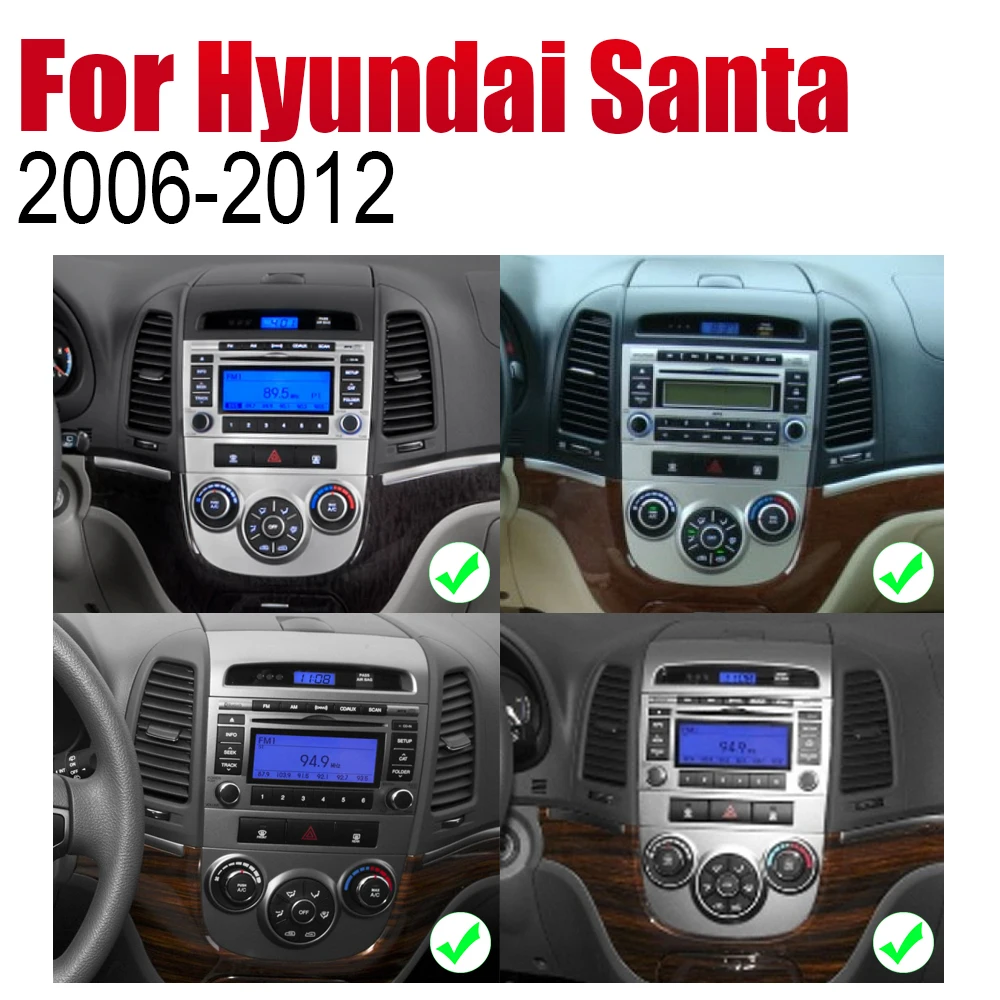 Автомагнитола ZaiXi 2 Din Android DVD для Hyundai Santa Fe 2006 ~ 2012|Мультимедиаплеер авто| |