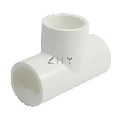 

1" x 1" 3 Ways T Shaped Tee PVC-U Drainage Pipe Connector Fitting White