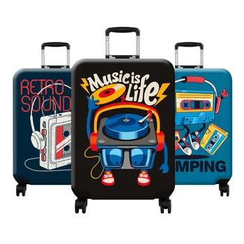 

Cartoon music suitcase protective covers Thick Elastic luggage protection box Trolley luggage cover for 18-32 inch travel goods