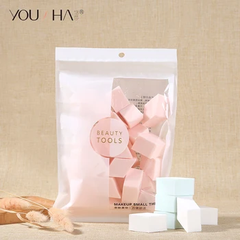

YOUSHA 25pcs Makeup Sponge Disposable Powder Puff Diamond face Makeup Sponge Cosmetic Puff for liquid Foundation BB Cream Powder