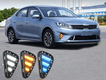 

Fast delivery Led daytime running lights+moving turn signal+blue night mode+remote control for Kia Forte 2018