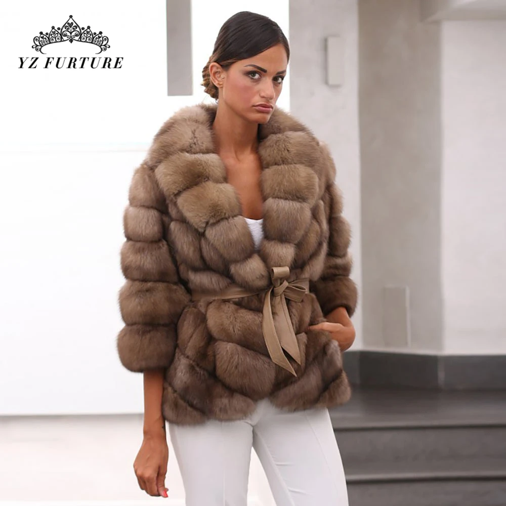 2020 новое пальто из натурального меха женские зимние модные натуральная