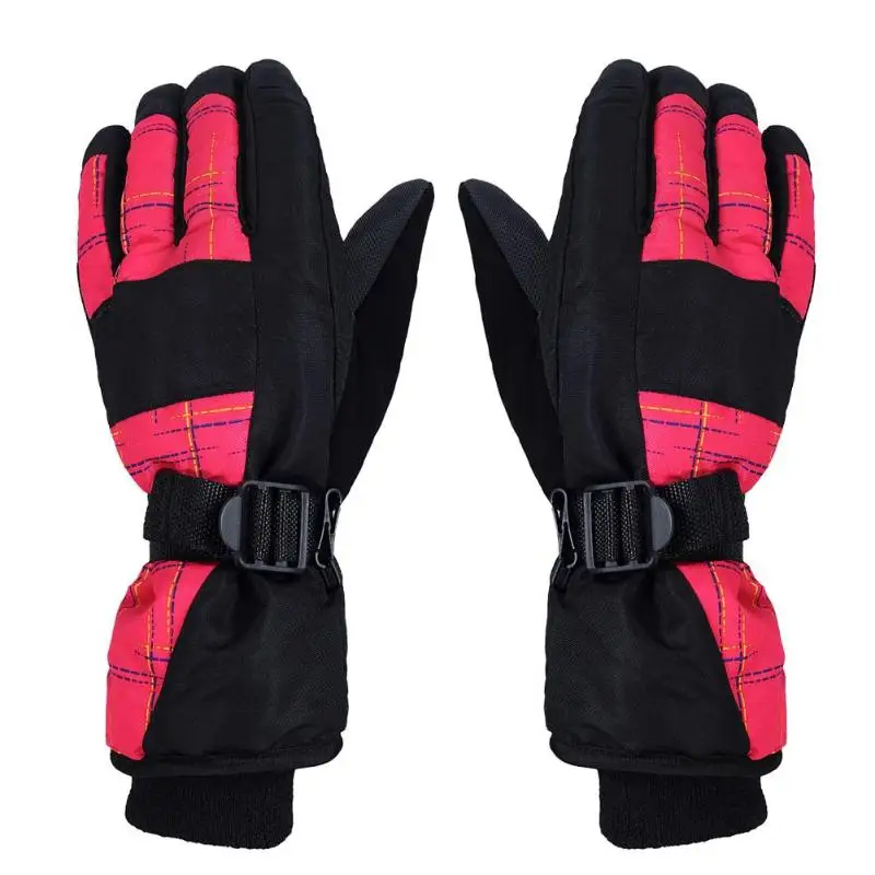 Waterproof Anti-slip Winter Motorcycle Riding Fleece Gloves Men Driving Cycling Protective Skiing Adjustable Warm Gloves