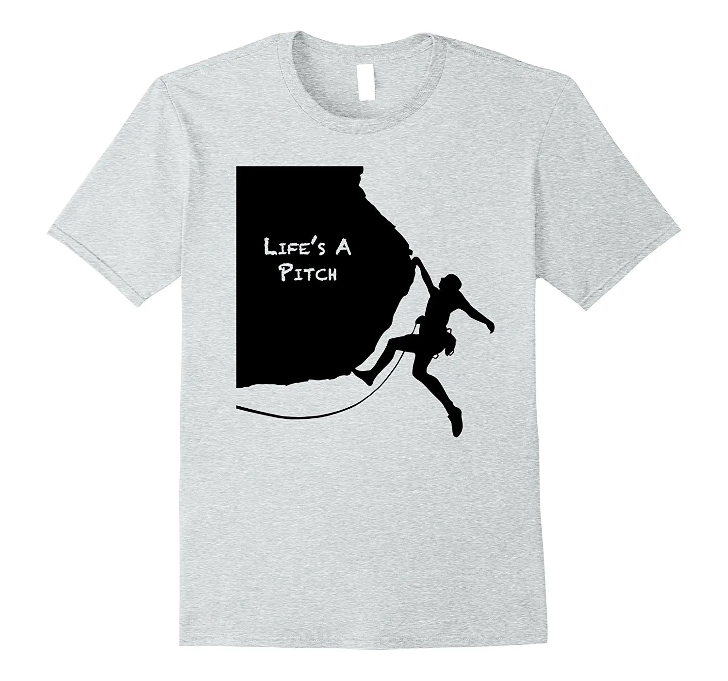 Rock Climbes T-shirt - Funny Pun Unisex Fashion T Shirt Top Tee Casual Short Sleeve Tops | Мужская одежда